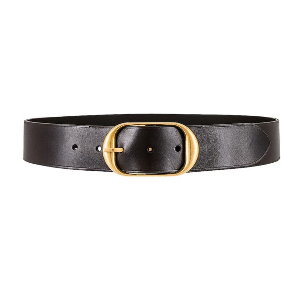 Nili Belt in Black & Antique Brass